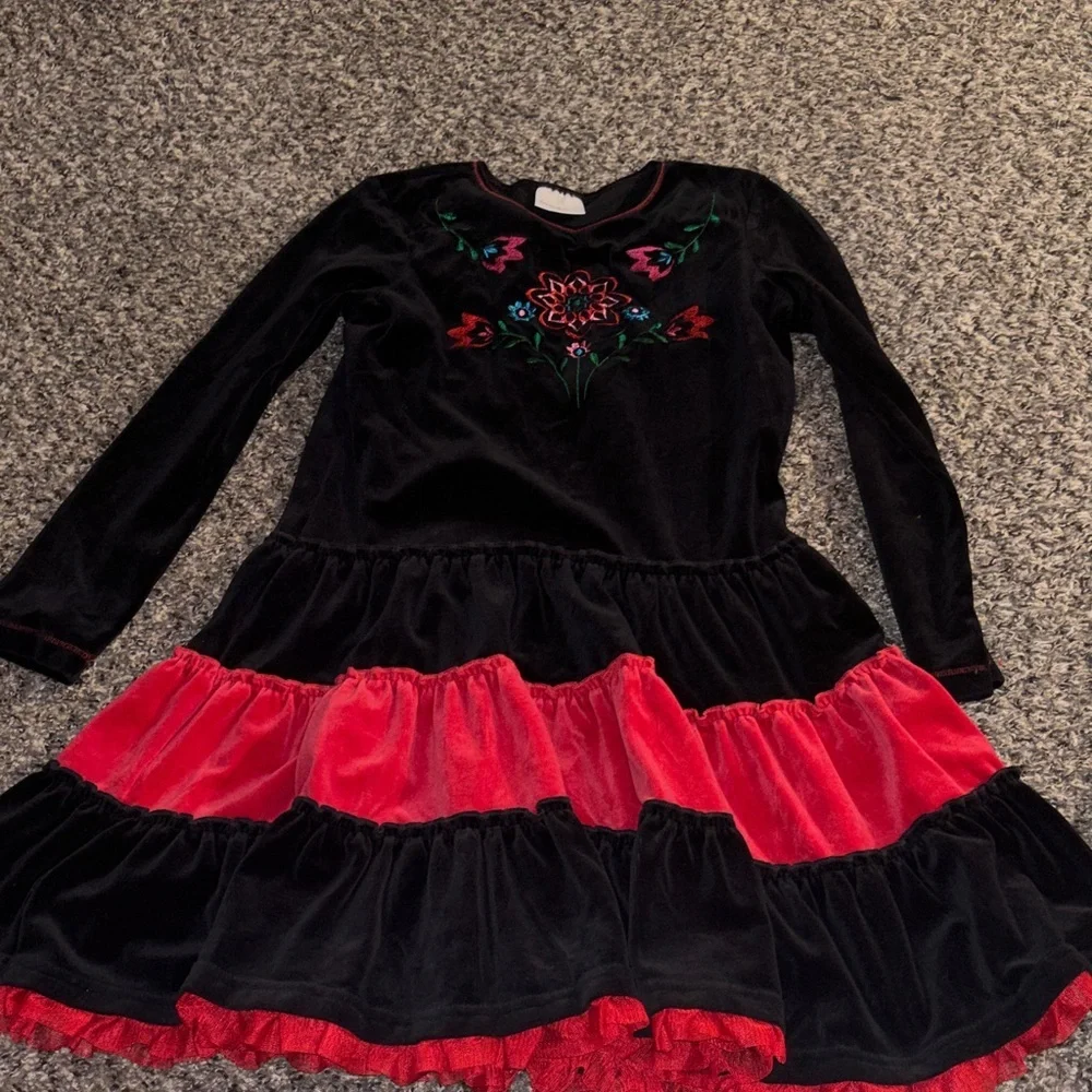 Hanna Andersson Black and Red Dance Dress